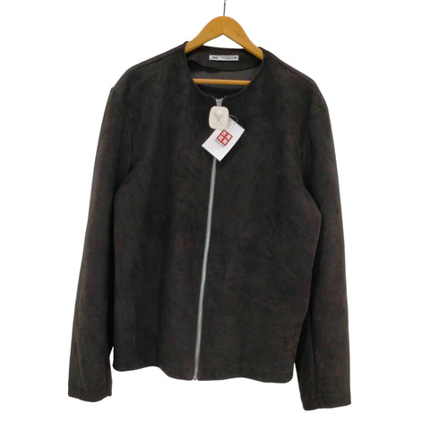ザラ ZARA ノーカラージャケット メンズ JPN:XL
