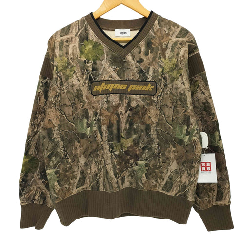 アトモスピンク ATMOS PINK Rib Patch Sweat Tops CAMOUFLAGE リブ パッチ スウエットトップ レディース FREE