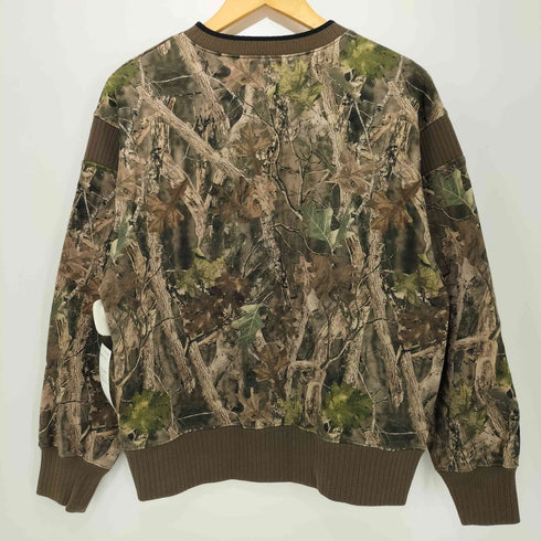 アトモスピンク ATMOS PINK Rib Patch Sweat Tops CAMOUFLAGE リブ パッチ スウエットトップ レディース FREE