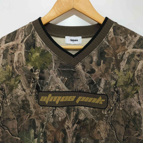 アトモスピンク ATMOS PINK Rib Patch Sweat Tops CAMOUFLAGE リブ パッチ スウエットトップ レディース FREE