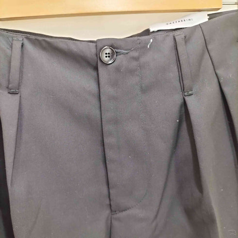 Gazzarrini イタリア製 REGULAR ウール ポリ 2タック スラックス パンツ メンズ 48