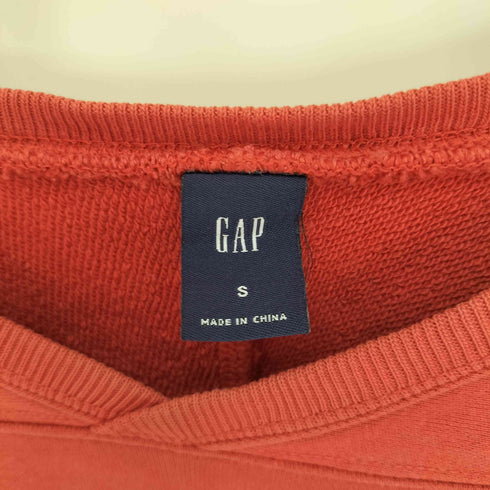 ギャップ Gap 00S Vネック エルボーパッチ 69 プリント プルオーバー カップショルダー ラグビー スウェット トレーナー メンズ import:S
