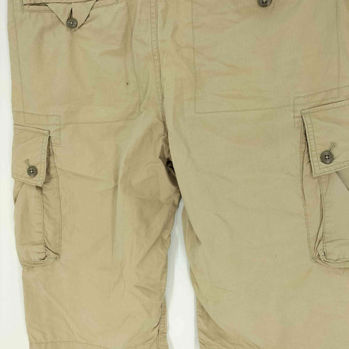 ギャップ Gap 00S 6P ジップアップ カーゴ クロップド ショート パンツ リップストップ メンズ M