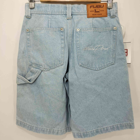フブ FUBU ダメージ加工ダブルニーバギーショートパンツ レディース