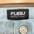 フブ FUBU ダメージ加工ダブルニーバギーショートパンツ レディース
