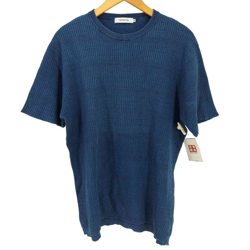 ノンネイティブ nonnative GARDENER SWEATER S/S COTTON INDIGO YARN WAFFLE メンズ JPN:2