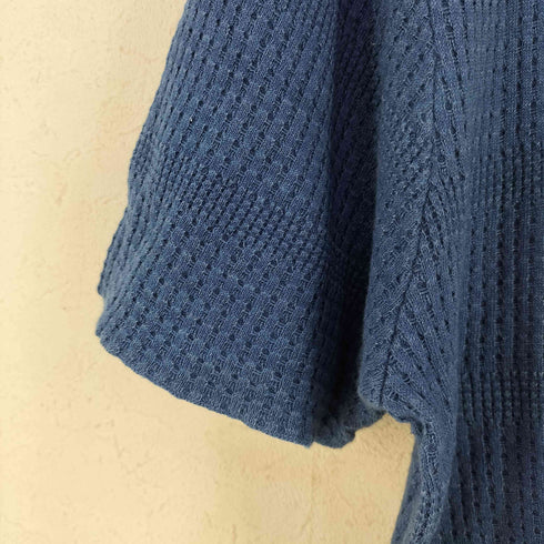 ノンネイティブ nonnative GARDENER SWEATER S/S COTTON INDIGO YARN WAFFLE メンズ JPN:2
