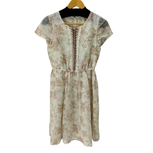 LEST ROSE 花柄 S/S シアーフレアワンピース レディース JPN:M