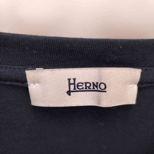 ヘルノ Herno Logo Tee ロゴ クルーネック S/S Tシャツ レディース EUR:42