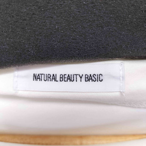 ナチュラルビューティーベーシック NATURAL BEAUTY BASIC パールポイントスリーブカットソー レディース FREE
