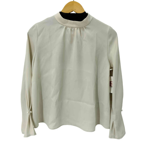 ナチュラルビューティーベーシック NATURAL BEAUTY BASIC パールポイントハイネックブラウス レディース JPN:M