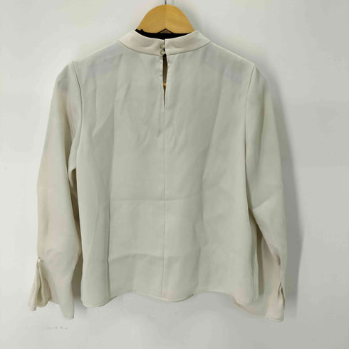 ナチュラルビューティーベーシック NATURAL BEAUTY BASIC パールポイントハイネックブラウス レディース JPN:M