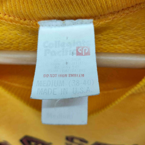 カレッジパシフィック Collegiate Pacific 70-80S USA製 カレッジラバープリントラグランスウェット メンズ import:M
