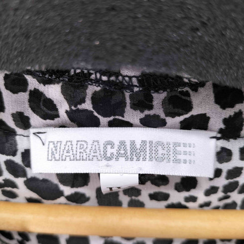 ナラカミーチェ NARACAMICIE フリルデザイン 総柄シアーブラウス レディース 5