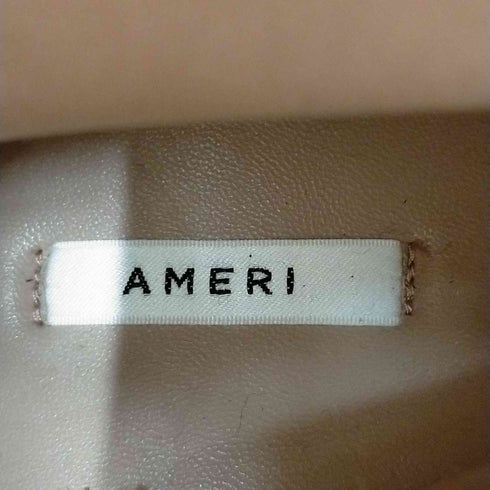 アメリ AMERI スクエアトゥエナメルショートブーツ レディース JPN:L
