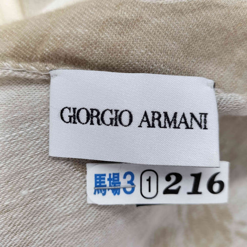 ジョルジオアルマーニ Giorgio Armani イタリア製 サマーリネンストール レディース