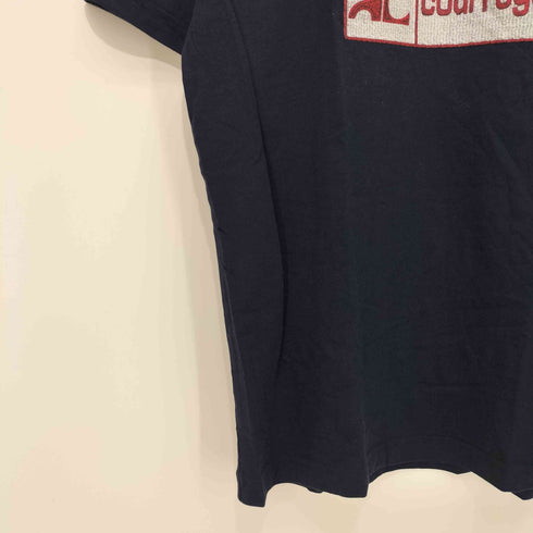 クレージュ courreges フロントロゴ クルーネックTシャツ レディース L