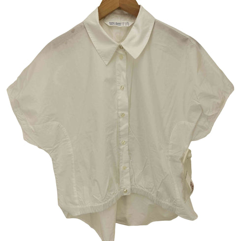 ザラ ZARA バルーンスリーブ コットン シャツ レディース import:M