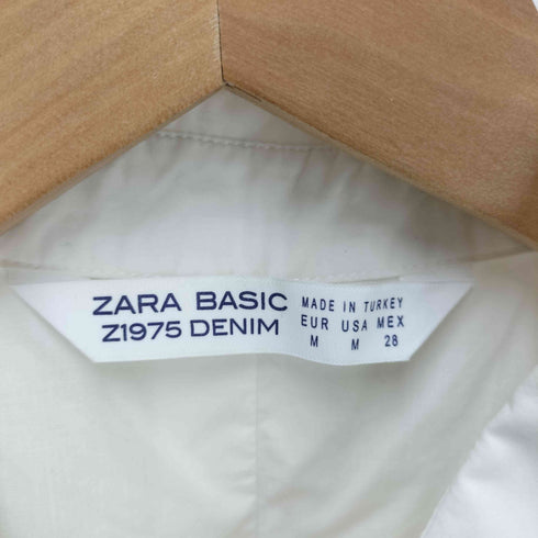 ザラ ZARA バルーンスリーブ コットン シャツ レディース import:M