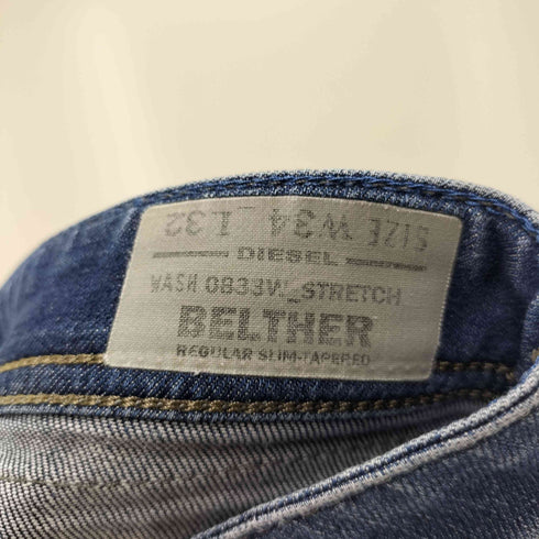 ディーゼル DIESEL BELTHER ボタンフライ ダメージ加工 デニム パンツ Y2K メンズ W34 L32