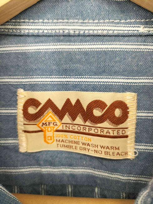 カムコ CAMCO シャンブレーストライプシャツ メンズ import:L