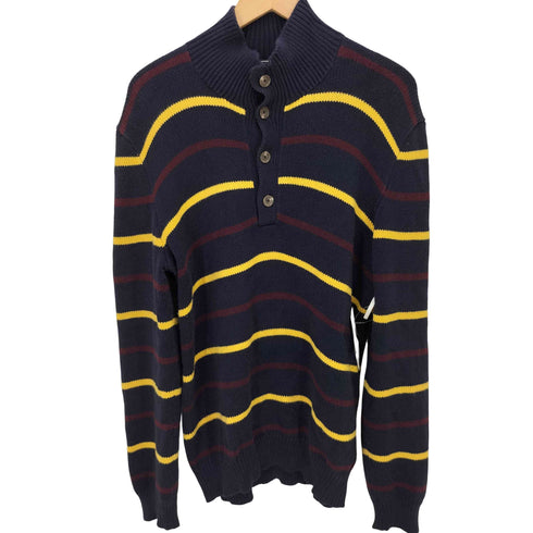 ポロバイラルフローレン Polo by RALPH LAUREN ボーダー コットン ポロ ニット メンズ import:S