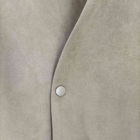 ザラ ZARA Fake Suede Jacket フェイク スウェード ノーカラー ジャケット メンズ import:M