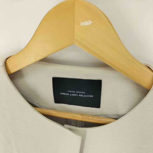 ユナイテッドアローズグリーンレーベルリラクシング UNITED ARROWS green label relaxing 洗濯可能 ミラノリブ C/L N/C ジャケット レディース JPN:38
