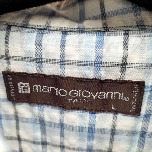 MARIO GIOVANNI S/S シアサッカーシャツ メンズ import:L