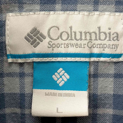 コロンビア Columbia ボタンダウンチェックシャツ メンズ import:L