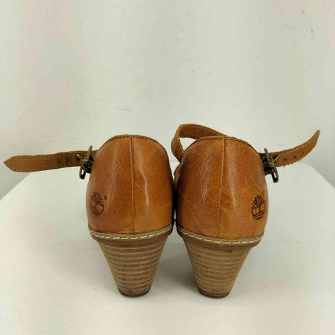 ティンバーランド Timberland オープントゥ レザーヒールパンプス レディース JPN:24