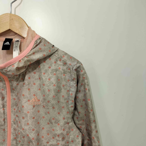 アディダス adidas ドット柄 ナイロン マウンテンパーカー レディース JPN:L