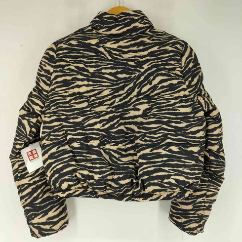 エイチアンドエム H&M ゼブラ柄 クロップド中綿ジャケット レディース JPN:XS