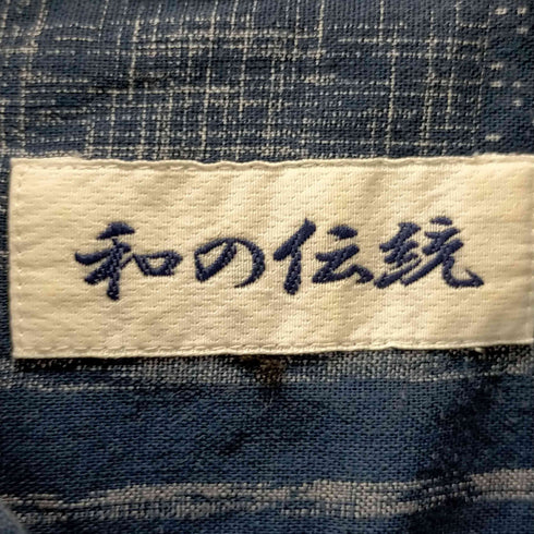 和の伝統 リネン混総柄シャツ メンズ JPN:S