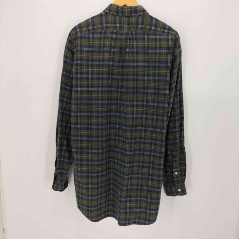 ラルフローレン RALPH LAUREN 90s BLAIRE ポニー刺繍 ボタンダウン チェックシャツ メンズ import:L