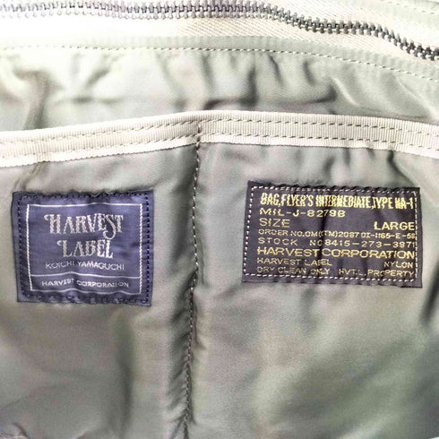 HARVEST LABEL FLYER'S TYPE MA-1 フライヤーズ 山口タグ ヘルメットバッグ 山口幸一 メンズ