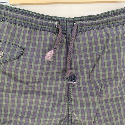 バナナリパブリック BANANA REPUBLIC 裏地メッシュ チェック柄 ショーツ ショートパンツ メンズ S