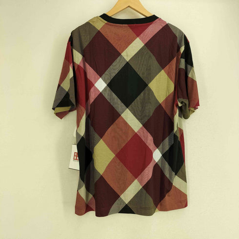 ブラックレーベルクレストブリッジ BLACK LABEL CRESTBRIDGE バイアスチェック 半袖Tシャツ メンズ LL