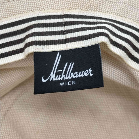 ミュールバウアー MUHLBAUER ロゴ刺繍 キャンバス バケットハット メンズ