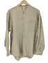 ギャップ Gap 00s OLD バンドカラー リネンシャツ メンズ import:M