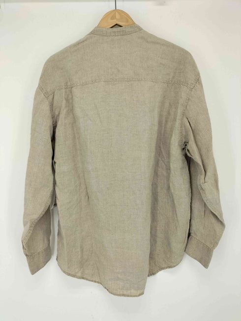 ギャップ Gap 00s OLD バンドカラー リネンシャツ メンズ import:M