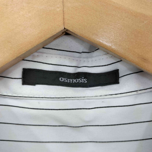オズモーシス OSMOSIS ストライプ切替 シャツワンピース レディース ONE SIZE