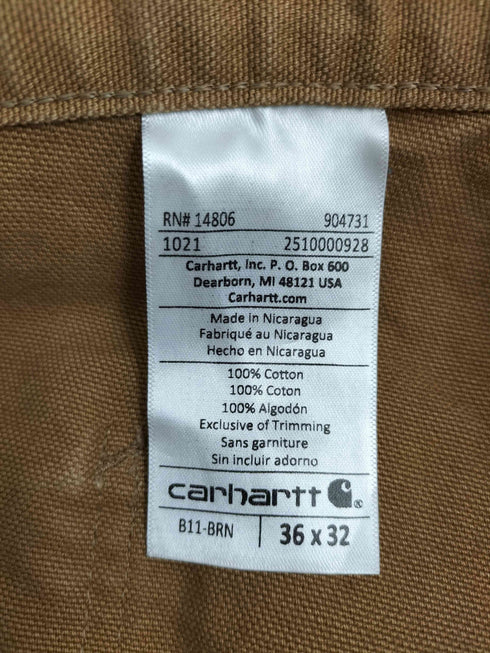 カーハート Carhartt WASHED DUCK WORK PANT メンズ 36×32