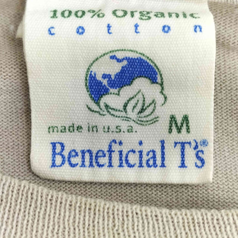 パタゴニア patagonia 90-00S USA製 Beneficial T's LOTUS DESIGNS 両面プリント クルーネックS/S Tシャツ メンズ import:M