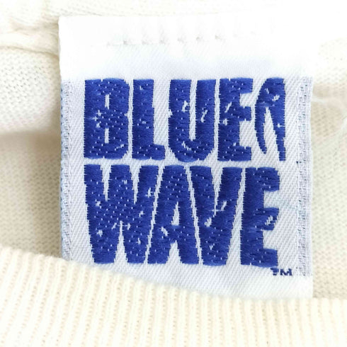 BLUEWAVE 90-00S USA製 santa monica ハイビスカスプリント S/S クルーネック Tシャツ メンズ import:M
