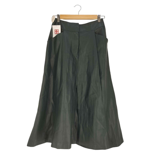 ザラ ZARA フェイクレザー フレアスカート レディース M
