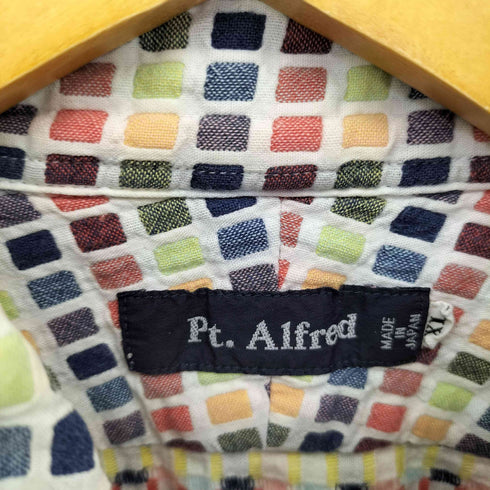 Pt.Alfred ハーフボタンマルチカラーS/Sチェックシャツ メンズ JPN:XL