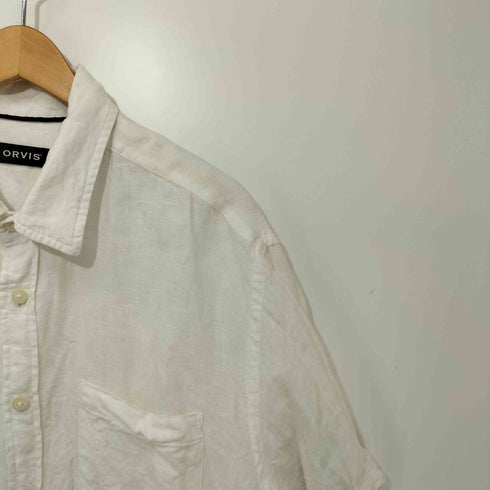 オービス ORVIS オーバーサイズリネンS/S シャツ メンズ L