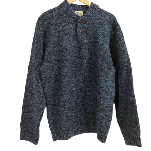 エルエルビーン L.L.Bean Classic Ragg Wool Sweater Henley クラシック・ラグ・ウール・ヘンリー・セーター メンズ import:XL
