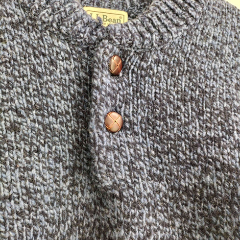 エルエルビーン L.L.Bean Classic Ragg Wool Sweater Henley クラシック・ラグ・ウール・ヘンリー・セーター メンズ import:XL
